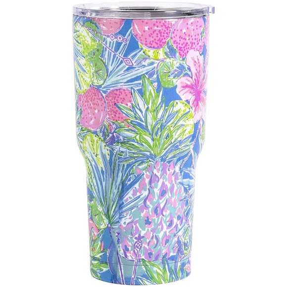 Lilly Pulitzer Other - Lilly Pulitzer Stainless Steel Insulated Tumbler with Lid in Swizzle In